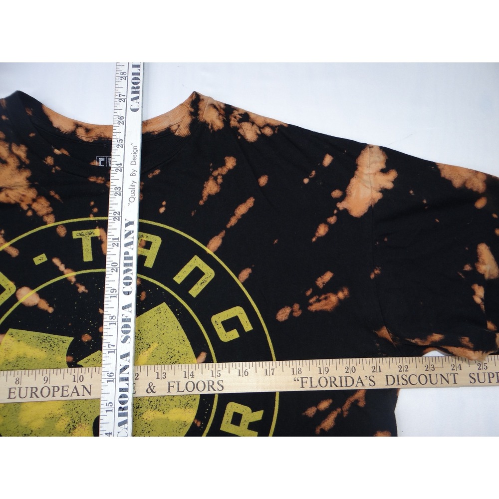 Wu Tang Forever Tie Dye Bleached‎ Black T Shirt Mens Large FEA Merch - Picture 7 of 7